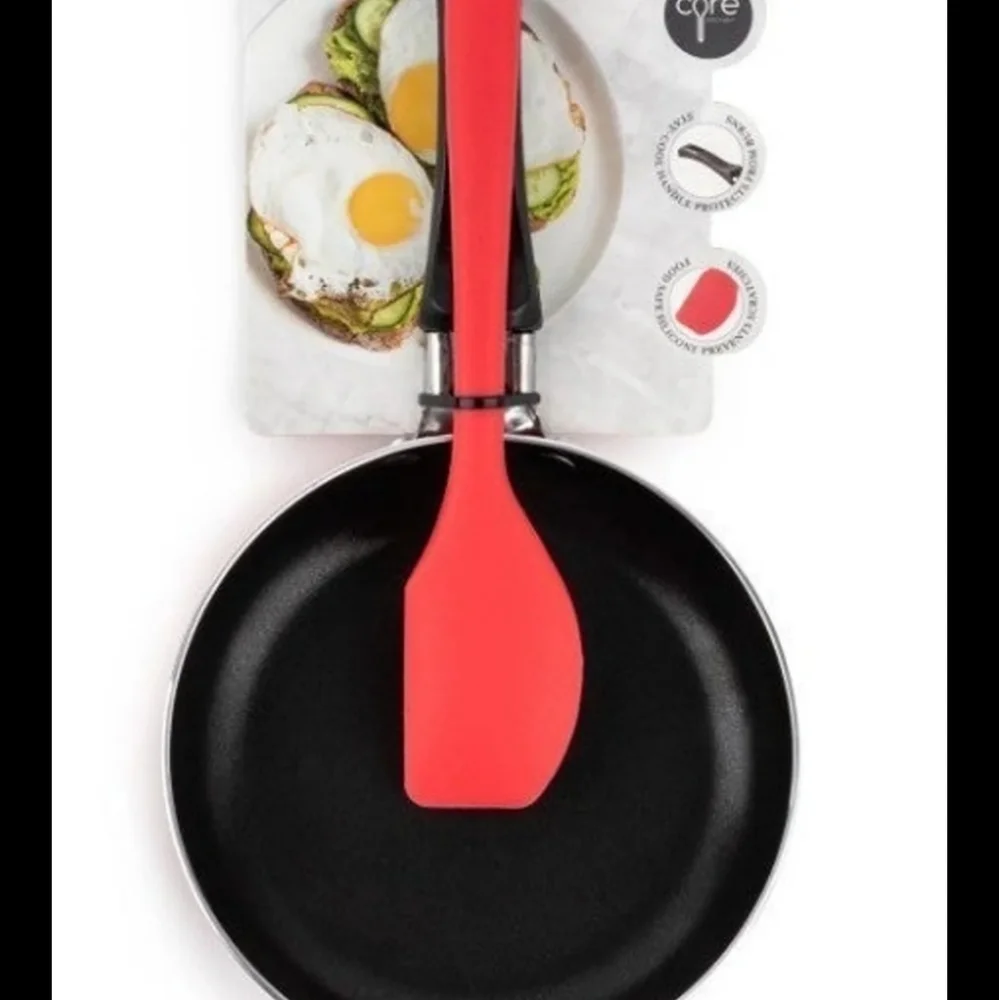 Brooklyn Steel Co. Mini Round Fry Pan & Spatula 2-Pc. Set BNWT RED 1 LEFT!